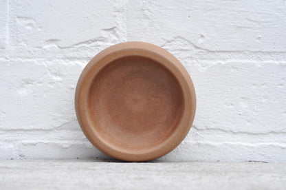 JEWELLERY TRINKET DISH | LITTLE TERRACOTTA CEMENT HANDMADE ACCESSORY BOWL | HEAVY RUSTIC BOWL