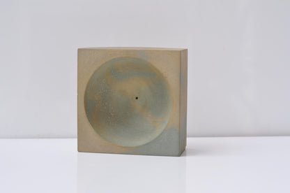 Concrete Incense Burner: Handmade Brutalist Home Decor