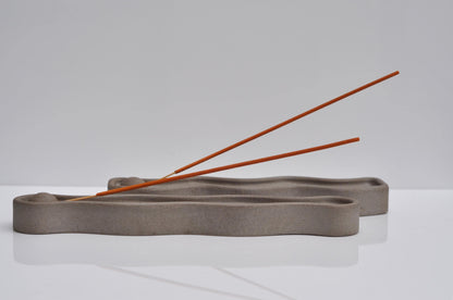 Concrete Incense Burner: Handmade Minimalist Cement Joss Stick Holder
