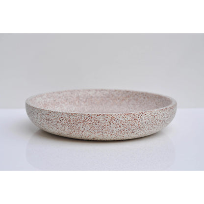 Concrete Terrazzo Bowl: Handmade Shallow Heavy Modern Jewelry Dish, Home Decor