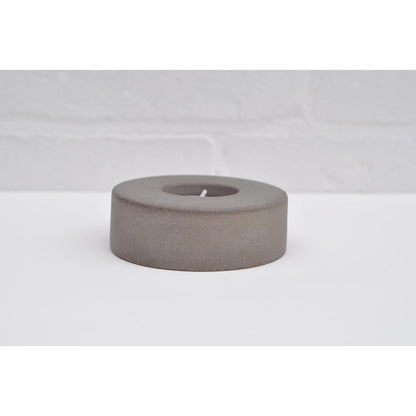 Concrete Tealight Holder: Handmade Brutalist Desk Ornament