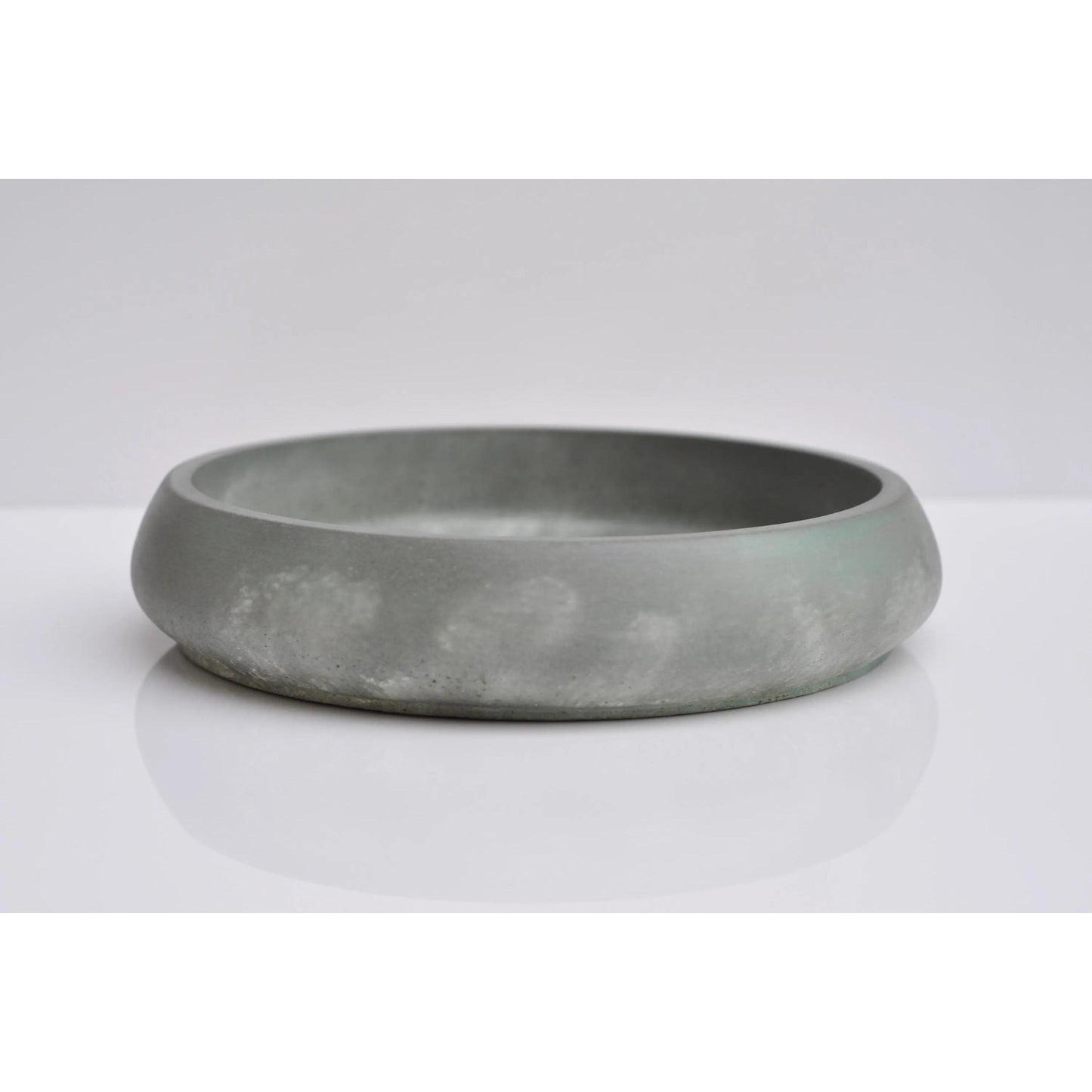 Concrete Key Bowl: Handmade Green Marble Minimalist Bowl for Keys or Jewellery