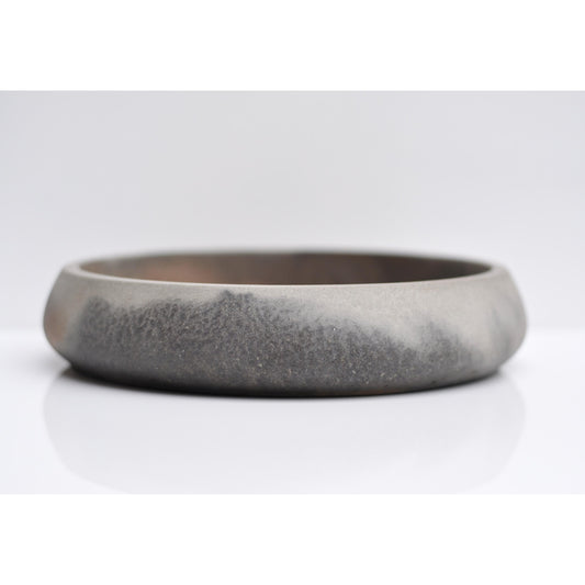 Large Concrete Bowl: Handmade Cement Fruit Bowl Grey 25 cm diameter