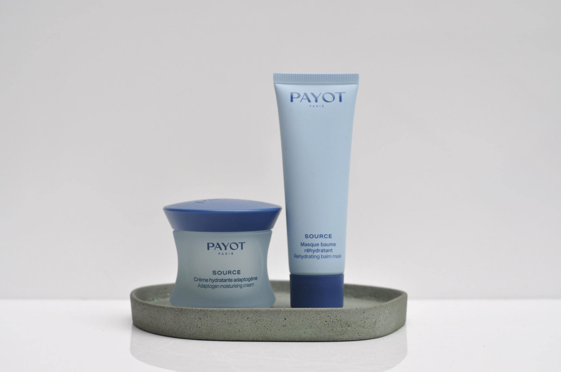 Small minimalist cement tray for keys or candles