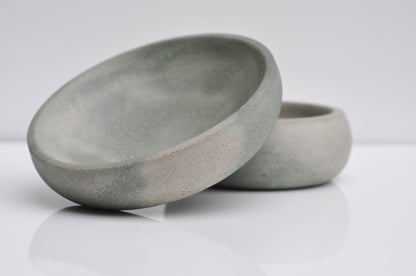 Light grey concrete catchall dish