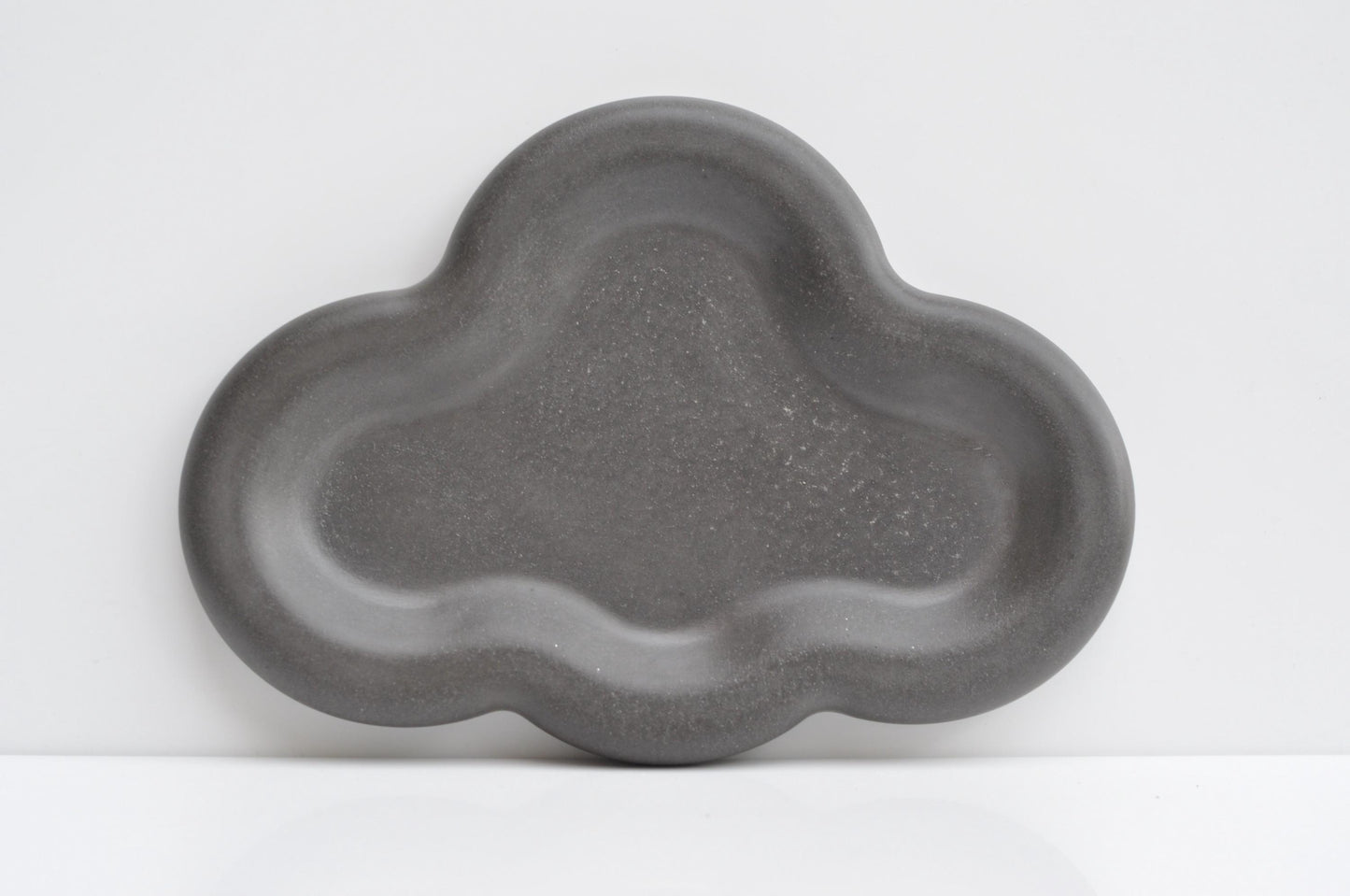 Sleek handmade grey concrete tray for everyday items