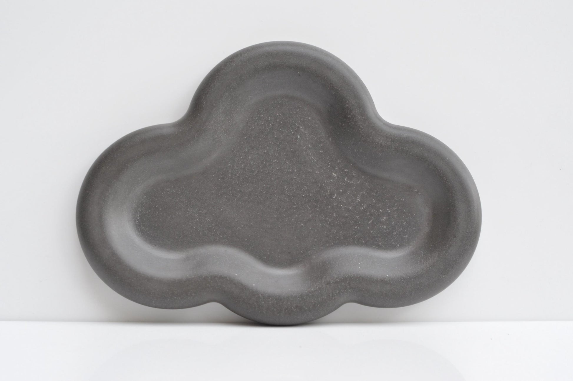 Sleek handmade grey concrete tray for everyday items