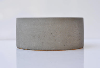 Modern concrete cylinder dish for accessories