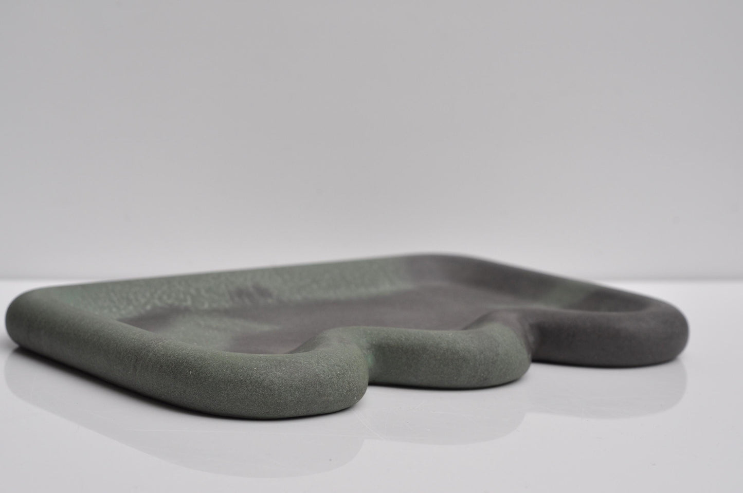 Modern concrete tray as functional decorative accent