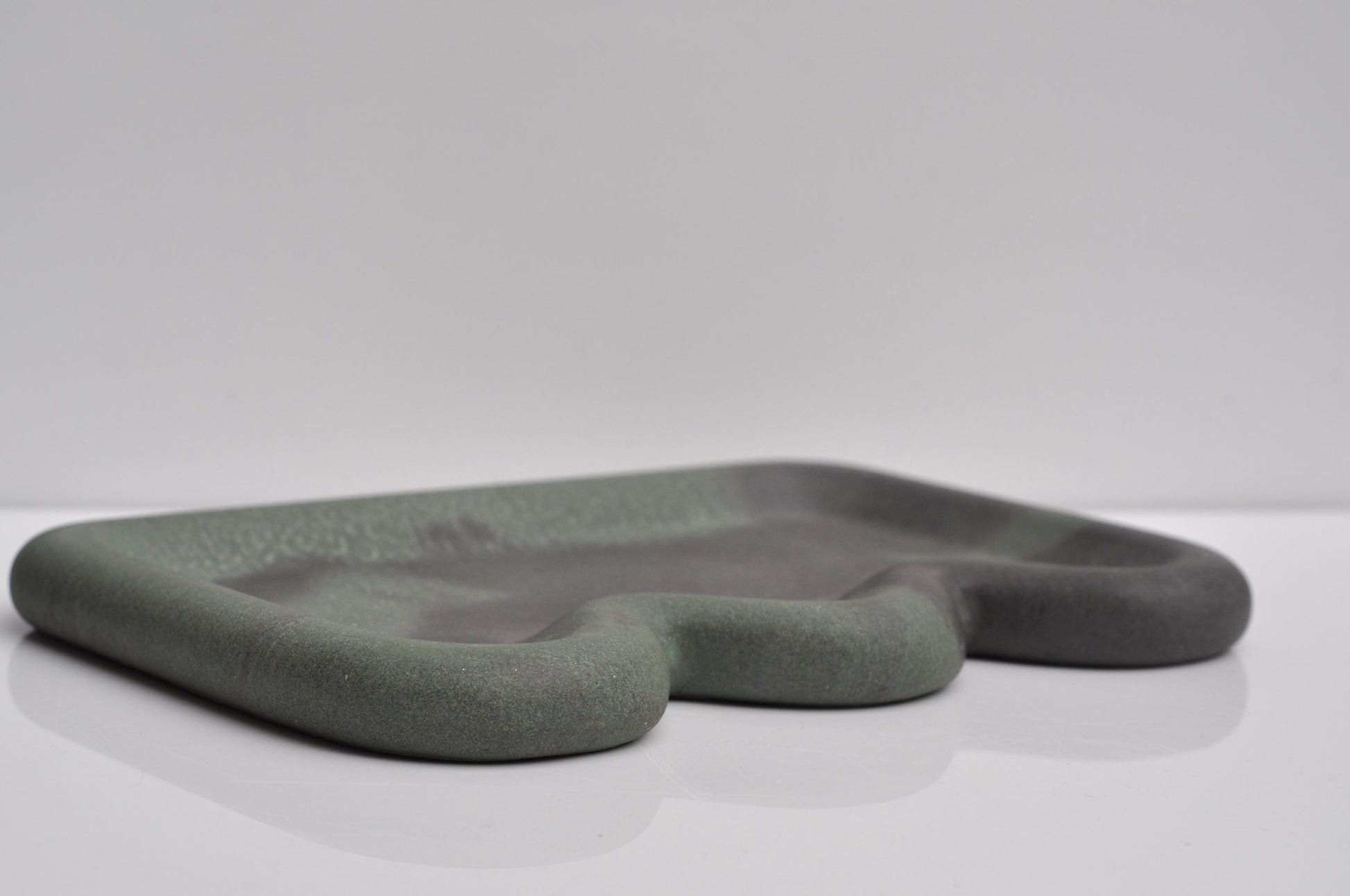 Modern concrete tray as functional decorative accent