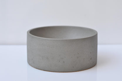 Sage grey cement bowl for home décor