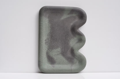 Modern concrete tray as functional decorative accent