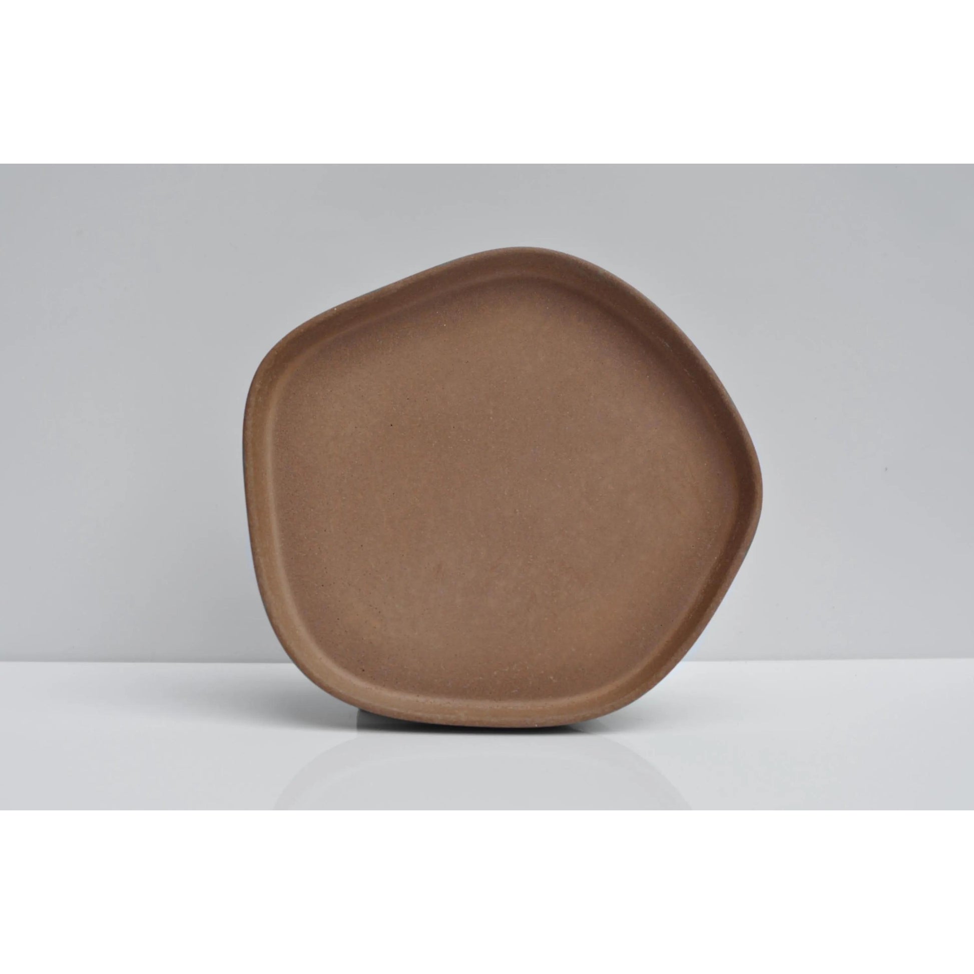 small concrete catchall tray handmade orange