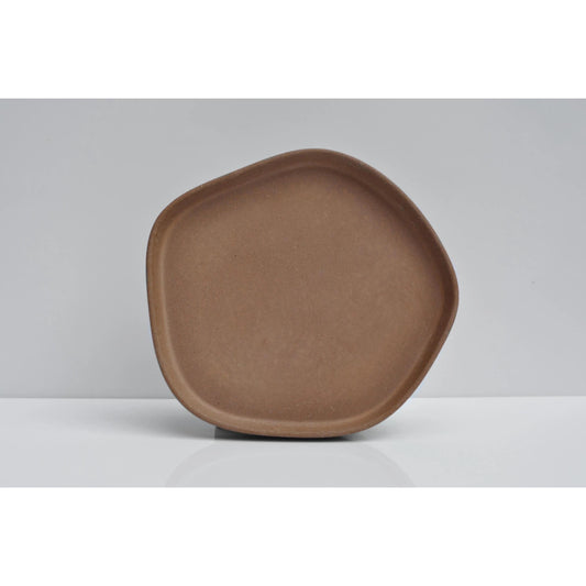 small concrete catchall tray handmade orange