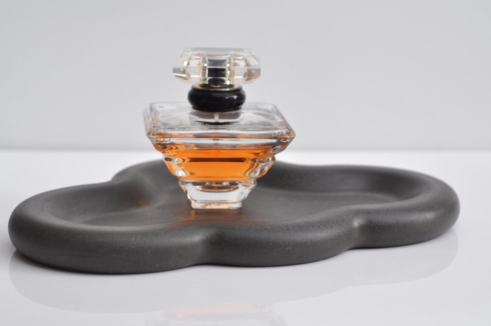 Handmade minimalist tray styled on shelf